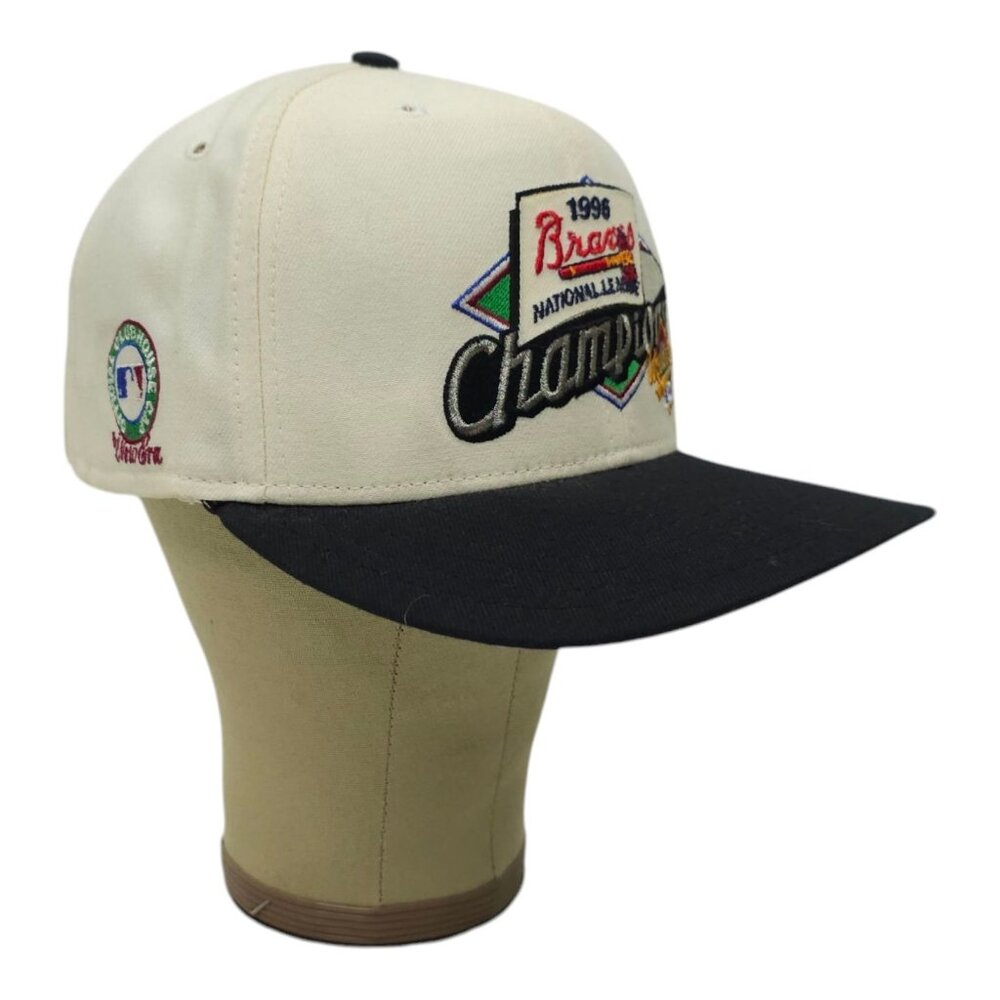 1996 Atlanta Braves Cap READ BROKEN SNAPBACK National League Champions New Era - Picture 13 of 15